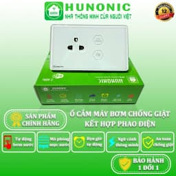 Thumbnail Ổ Cắm Chống Giật Máy Bơm An Toàn Hunonic SPS, Ổ Cắm Máy Bơm Nước Kết Hợp Phao Điện - HNSKSPS 1