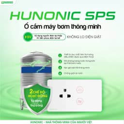 Thumbnail Ổ Cắm Chống Giật Máy Bơm An Toàn Hunonic SPS, Ổ Cắm Máy Bơm Nước Kết Hợp Phao Điện - HNSKSPS 3