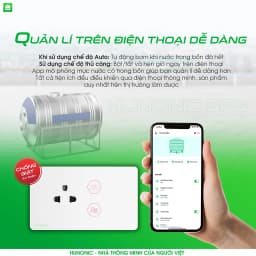 Thumbnail Ổ Cắm Chống Giật Máy Bơm An Toàn Hunonic SPS, Ổ Cắm Máy Bơm Nước Kết Hợp Phao Điện - HNSKSPS 4