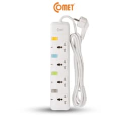 Thumbnail Ổ Cắm Điện Nối Dài Comet CESG2403 2500W Dây Dài 3m,4 Lỗ 3 Chấu,4 Công Tắc, Có Nắp Lỗ Cắm  An Toàn 3