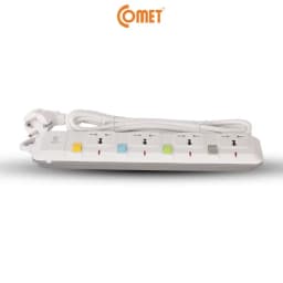 Thumbnail Ổ Cắm Điện Nối Dài Comet CESG2403 2500W Dây Dài 3m,4 Lỗ 3 Chấu,4 Công Tắc, Có Nắp Lỗ Cắm  An Toàn 4