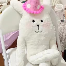 Thumbnail Đồ chơi gối ôm thỏ, búp bê nhồi bông dễ thương, kích thước lớn 80cm, quà tặng ngày lễ sinh nhật độc đáo 2