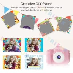 Thumbnail Đồ Chơi Trẻ Em Camera Kỹ Thuật Số Vintage Camera Trẻ Em Chiếu Video Camera Chụp Ảnh Ngoài Trời 8GB Quà Tặng Cho Trẻ Em 2