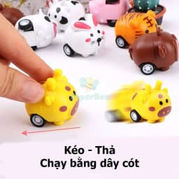 Thumbnail Đồ chơi xe lên dây cót size mini hình thú đáng yêu ( Mẫu ngẫu nhiên ) 4