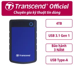 Thumbnail Ổ cứng di động HDD Transcend StoreJet Rugged 25H3 2.5" 1TB/2TB/4TB 5Gbps Bảo hành 3 năm 1
