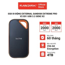 Thumbnail Ổ cứng di động SSD 1TB - 2TB - 4TB Sandisk Extreme Pro V2 E81 2000MB/s 1