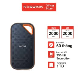 Thumbnail Ổ cứng di động SSD 1TB - 2TB - 4TB Sandisk Extreme Pro V2 E81 2000MB/s 3