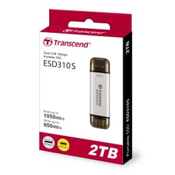 Thumbnail Ổ cứng di động SSD Transcend ESD310 256GB / 512GB / 1TB / 2TB 1050MB/s - Bảo hành 5 năm 1