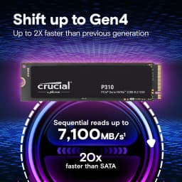 Thumbnail Ổ cứng SSD Crucial P310 1TB PCIe Gen4 NVMe M.2 – tốc độ cực nhanh & hiệu năng lưu trữ đột phá - CT1000P310SSD8 3