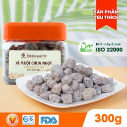 Thumbnail Ô mai xí muội chua ngọt Hồng Lam, dạng hộp. Có vị chua, ngọt 2