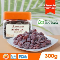 Thumbnail Ô mai (xí muội) mơ Hồng Lam 3, dạng hộp và gói. Có vị chua, cay, mặn ngọt 2