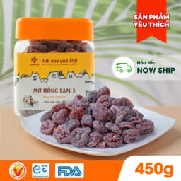 Thumbnail Ô mai (xí muội) mơ Hồng Lam 3, dạng hộp và gói. Có vị chua, cay, mặn ngọt 3