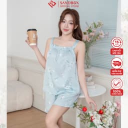 Thumbnail Đồ Ngủ Bộ Hai Dây Mặc Nhà SANDBOX Chất Liệu Lụa Cao Cấp, Thiết Kế Trẻ Trung,Mặc Thoải Mái BHL25002 1