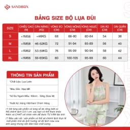 Thumbnail Đồ Ngủ Bộ Hai Dây Mặc Nhà SANDBOX Chất Liệu Lụa Cao Cấp, Thiết Kế Trẻ Trung,Mặc Thoải Mái BHL25002 2