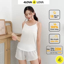 Thumbnail Đồ ngủ lụa 2 dây nữ 4LOVA vải satin mềm mại quyến rũ 1