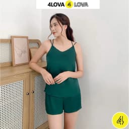 Thumbnail Đồ ngủ lụa 2 dây nữ 4LOVA vải satin mềm mại quyến rũ 3