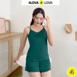 Thumbnail Đồ ngủ lụa 2 dây nữ 4LOVA vải satin mềm mại quyến rũ 4