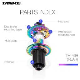 Thumbnail Ổ trục Tanke Boost 148mm 32 lỗ 6 chân cho xe đạp leo núi 1