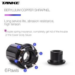 Thumbnail Ổ trục Tanke Boost 148mm 32 lỗ 6 chân cho xe đạp leo núi 2