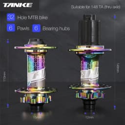 Thumbnail Ổ trục Tanke Boost 148mm 32 lỗ 6 chân cho xe đạp leo núi 4