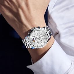 Thumbnail OLEVS Đồng hồ nam Đa chức năng Đồng hồ Quartz Chống nước Công sở Thời trang Chính hãng 3653 3