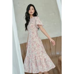 Thumbnail OLV - Đầm hoa tay ngắn dáng dài Pink Camelia Dress 4