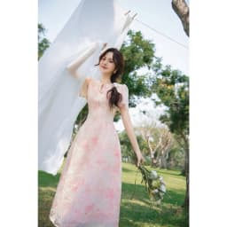 Thumbnail OLV - Đầm kiểu hoa Aulelei Fleur Dress in Pink 2