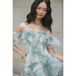 Thumbnail OLV - Đầm kiểu trễ vai dáng xòe Ianthe Fleur Dress 3