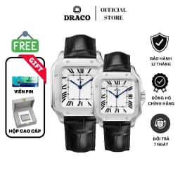 Thumbnail Đồng Hồ Cặp - Thương hiệu Việt DRACO D26- RG015 "REGAL" đồng hồ kim xanh, thanh lịch và sang trọng 1