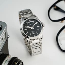Thumbnail Đồng Hồ Casio Nam MTP-1370D-1A1VDF Mặt Tròn Màu Đen Dây Kim Loại Chính Hãng 4