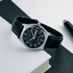 Thumbnail Đồng Hồ Casio Nam MTP-V006L-1B2UDF Mặt Tròn Màu Đen Dây Da Chính Hãng 2