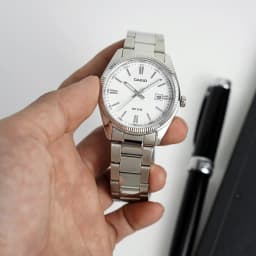 Thumbnail Đồng Hồ Casio Nam MTP-1302D-7A1VDF Mặt Tròn Màu Trắng Dây Kim Loại Chính Hãng 2