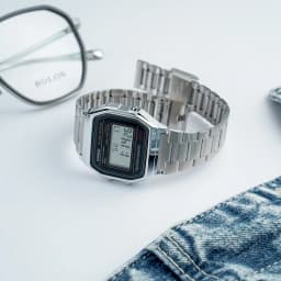 Thumbnail Đồng Hồ Casio Nam Điện Tử A158WA-1DF Mặt Vuông Dây Kim Loại Chính Hãng 3