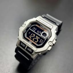Thumbnail Đồng Hồ Casio Nam Điện Tử WS-1400H-1BVDF Mặt Vuông Dây Cao Su Chính Hãng 2