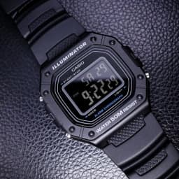 Thumbnail Đồng Hồ Casio Nam Điện Tử W-218H-1BVDF Mặt Vuông Dây Cao Su Chính Hãng 3