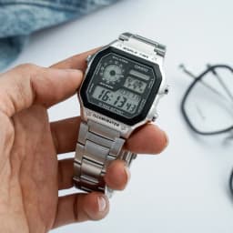 Thumbnail Đồng Hồ Casio Nam Điện Tử AE-1200WHD-1AVDF Mặt Vuông Dây Kim Loại Chính Hãng 2