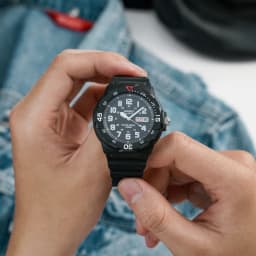 Thumbnail Đồng Hồ Casio Nam MRW-200H-1BVDF Mặt Tròn Dây Cao Su Chính Hãng 4