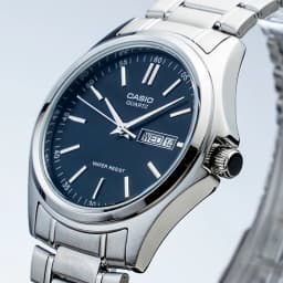 Thumbnail Đồng Hồ Casio Nam MTP-1239D-1ADF Mặt Tròn Màu Đen Dây Kim Loại Chính Hãng 4