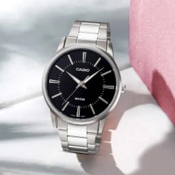 Thumbnail Đồng Hồ Casio Nam MTP-1303D-1AVDF Mặt Tròn Màu Đen Dây Kim Loại Chính Hãng 4