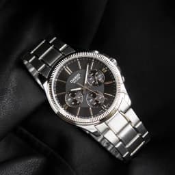 Thumbnail Đồng Hồ Casio Nam MTP-1375D-1AVDF Mặt Tròn Màu Đen Dây Kim Loại Chính Hãng 2