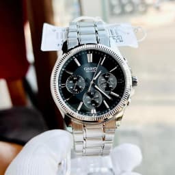 Thumbnail Đồng Hồ Casio Nam MTP-1375D-1AVDF Mặt Tròn Màu Đen Dây Kim Loại Chính Hãng 4