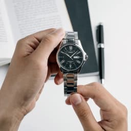 Thumbnail Đồng Hồ Casio Nam MTP-1384D-1AVDF Mặt Tròn Màu Đen Dây Kim Loại Chính Hãng 2