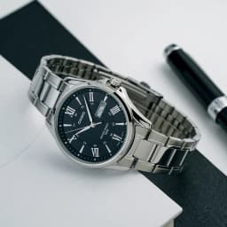 Thumbnail Đồng Hồ Casio Nam MTP-1384D-1AVDF Mặt Tròn Màu Đen Dây Kim Loại Chính Hãng 4