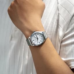 Thumbnail Đồng Hồ Casio Nam MTP-V006D-7BUDF Mặt Tròn Màu Trắng Dây Kim Loại Chính Hãng 3