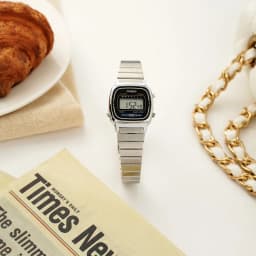 Thumbnail Đồng Hồ Casio Nữ Điện Tử LA670WA-1DF Mặt Vuông Dây Kim Loại Chính Hãng 3