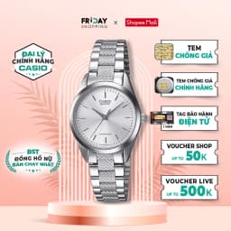 Thumbnail Đồng Hồ Casio Nữ LTP-1274D-7ADF Mặt Tròn Dây Kim Loại Chính Hãng 1