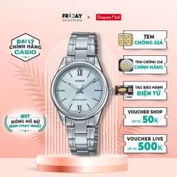 Thumbnail Đồng Hồ Casio Nữ LTP-V005D-2B3UDF Mặt Tròn Dây Kim Loại Chính Hãng 1