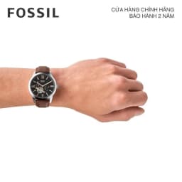 Thumbnail Đồng hồ cơ nam Fossil Townsman Automatic, dây da, mặt 45 MM, màu nâu, ME3061 1