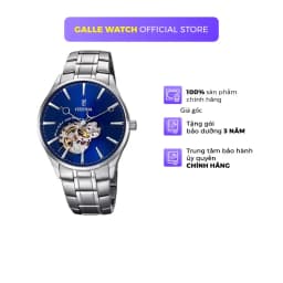 Thumbnail Đồng hồ cơ nam lộ máy chính hãng Festina F6847/3 chống nước 5 ATM, thiết kế mặt xanh ấn tượng, dây thép không gỉ cao cấp 1