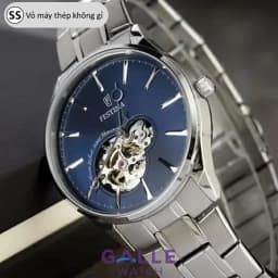 Thumbnail Đồng hồ cơ nam lộ máy chính hãng Festina F6847/3 chống nước 5 ATM, thiết kế mặt xanh ấn tượng, dây thép không gỉ cao cấp 2